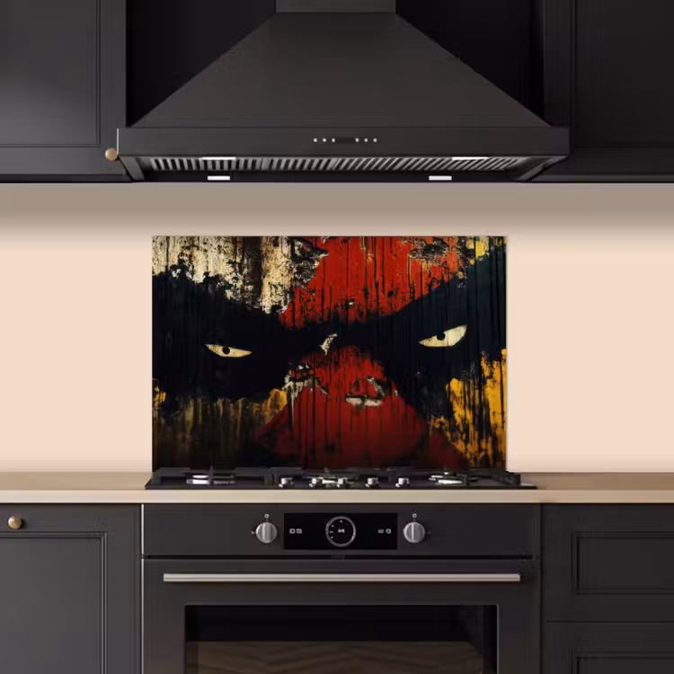 Kitchen splashback for hob - Graffiti - Eyes - Abstract — 5