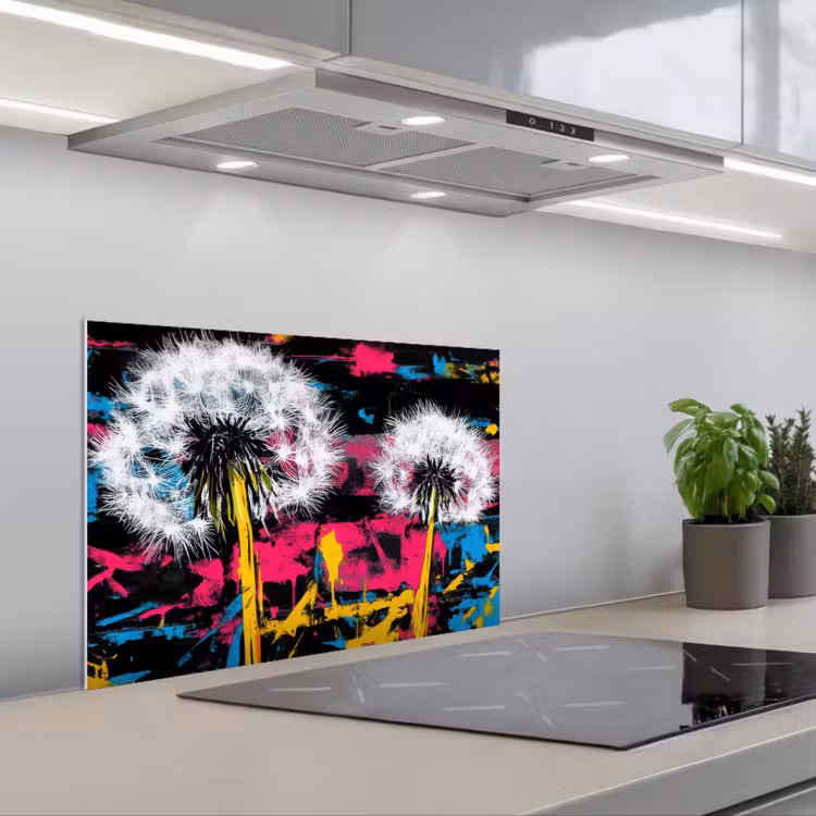 Kitchen splashback for hob - Street Art - Colorful - Wall — 1
