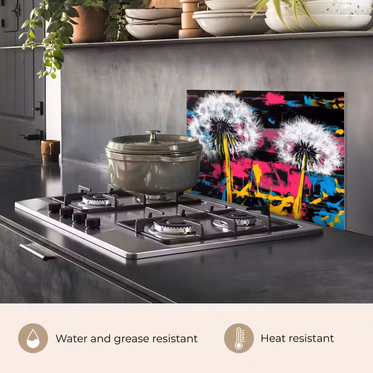 Kitchen splashback for hob - Street Art - Colorful - Wall — 2