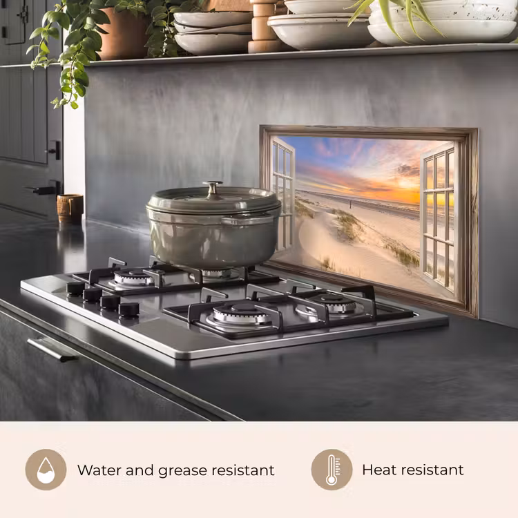 Kitchen splashback for hob - Views - Beach - Dunes - Nature - Landscape — 2