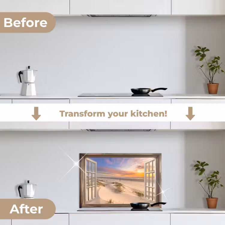 Kitchen splashback for hob - Views - Beach - Dunes - Nature - Landscape — 7