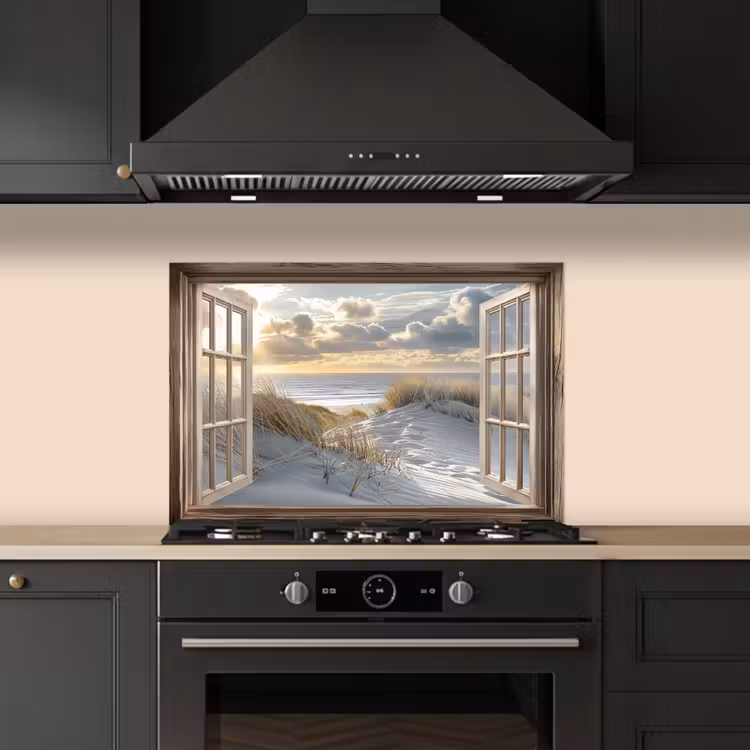 Kitchen splashback for hob - Vista - Beach - Dunes - Sea - Nature — 5