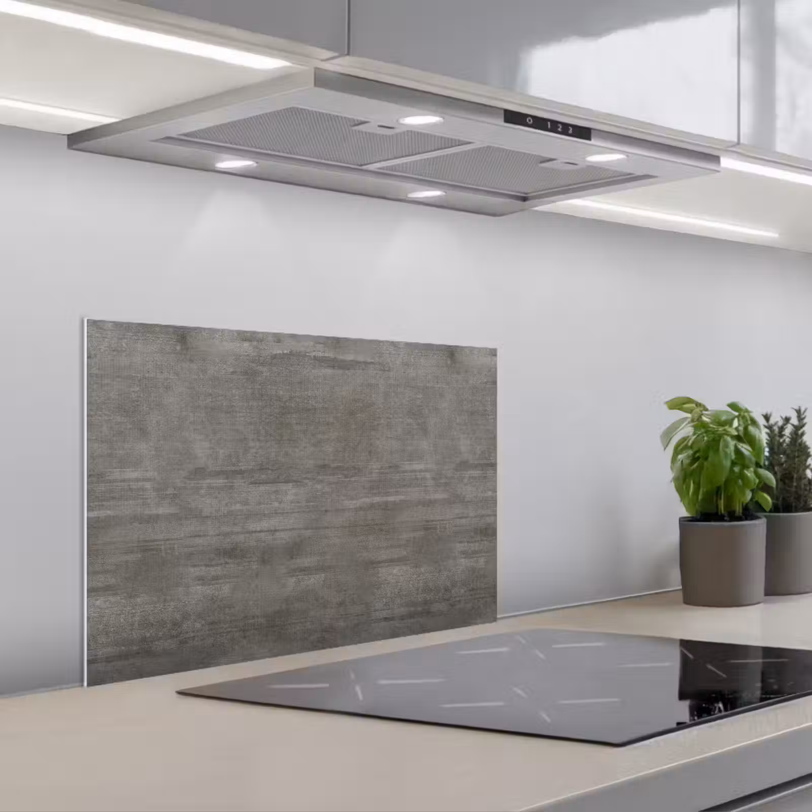 Kitchen splashback for hob - Structure - Concrete - Stone - Patterns — 1