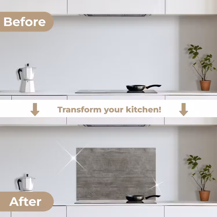 Kitchen splashback for hob - Structure - Concrete - Stone - Patterns — 7