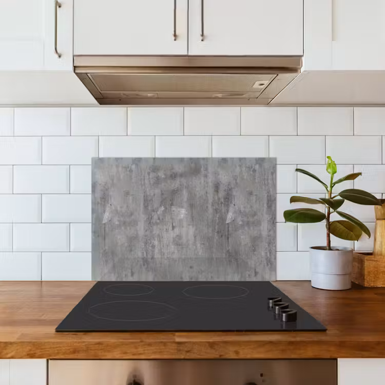 Kitchen splashback for hob - Rust - Concrete - Pattern — 3
