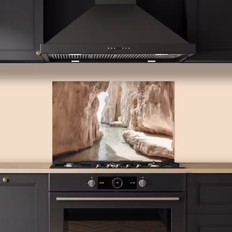 Kitchen splashback for hob - Rocks - Sea - Sand - Gorge — 5