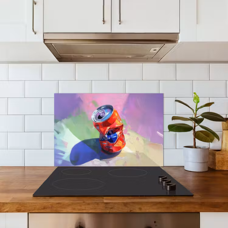 Kitchen splashback for hob - Soft drink - Canned - Purple — 3
