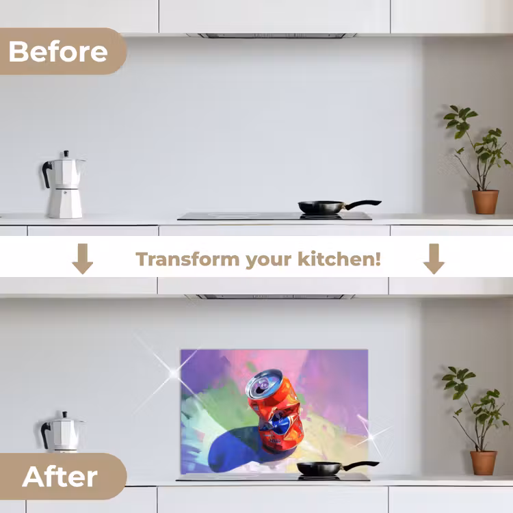 Kitchen splashback for hob - Soft drink - Canned - Purple — 7