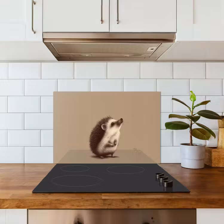 Kitchen splashback for hob - Hedgehog - Snout - Brown - Spines — 3