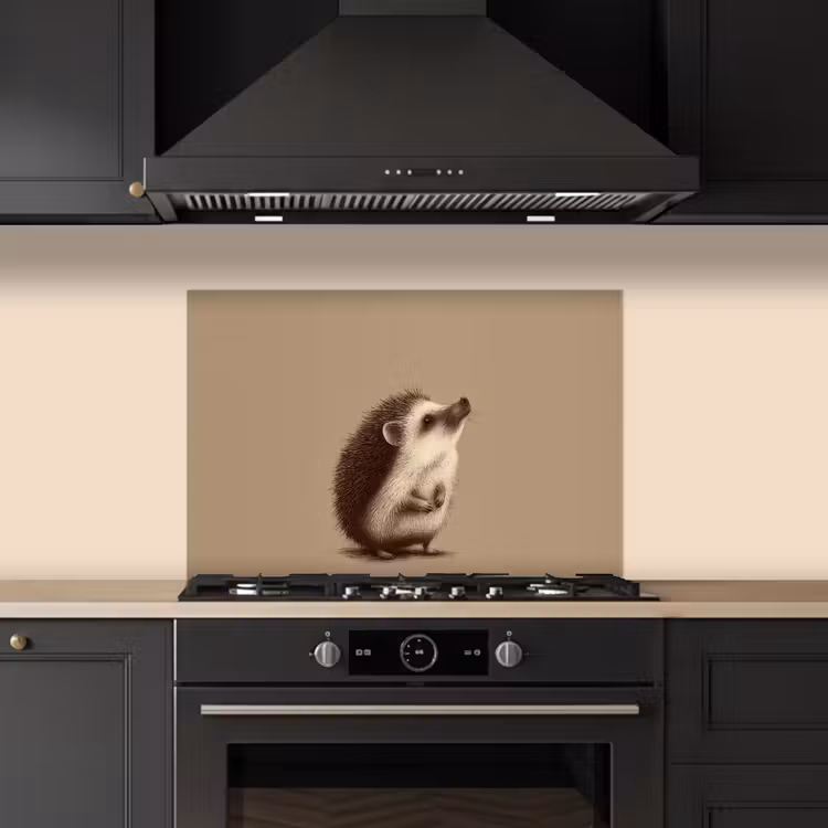 Kitchen splashback for hob - Hedgehog - Snout - Brown - Spines — 5