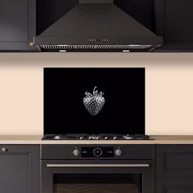 Kitchen splashback for hob - Strawberry - Seed Structure - Realistic — 5