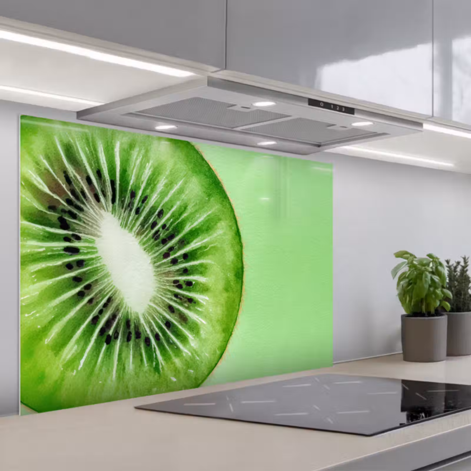 Kitchen splashback for hob - Kiwi - Green - Fresh — 1