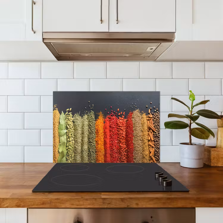Kitchen splashback for hob - Spices - Herbs - Jobs - Rainbow — 3