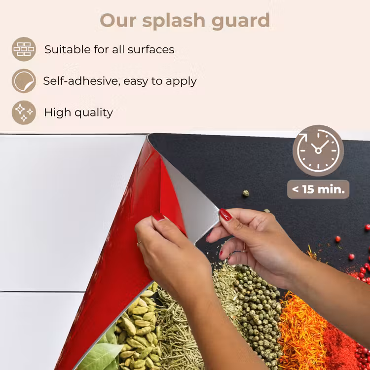 Kitchen splashback for hob - Spices - Herbs - Jobs - Rainbow — 4