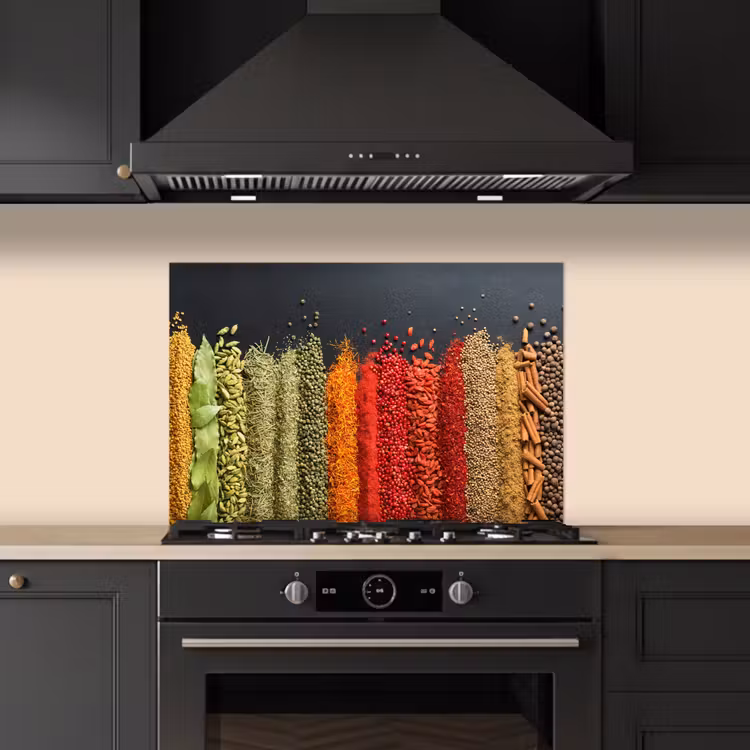 Kitchen splashback for hob - Spices - Herbs - Jobs - Rainbow — 5
