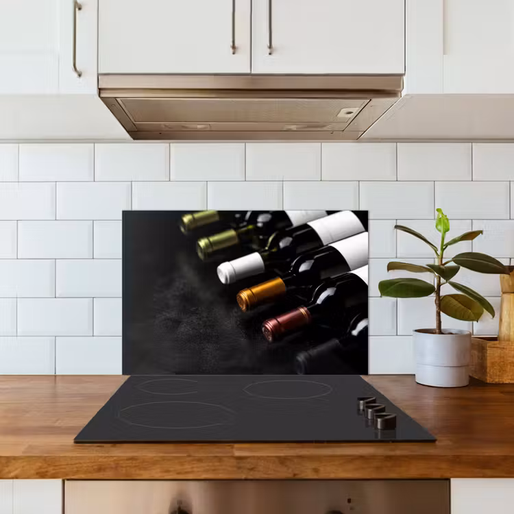 Kitchen splashback for hob - Wine - Bottles - Variety - Flavors — 3
