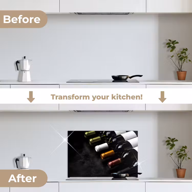 Kitchen splashback for hob - Wine - Bottles - Variety - Flavors — 7