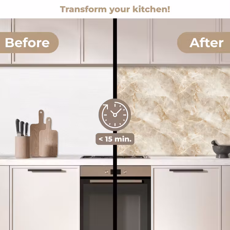 Kitchen splashback - Light beige - Onyx - Subtle — 3