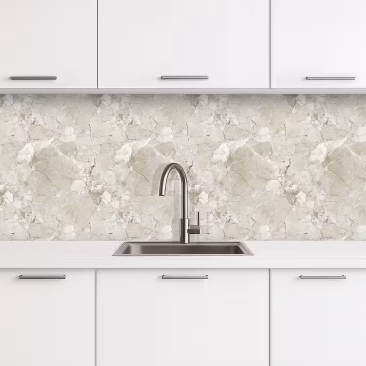 Kitchen splashback - Marble - Gray - Veins — 4