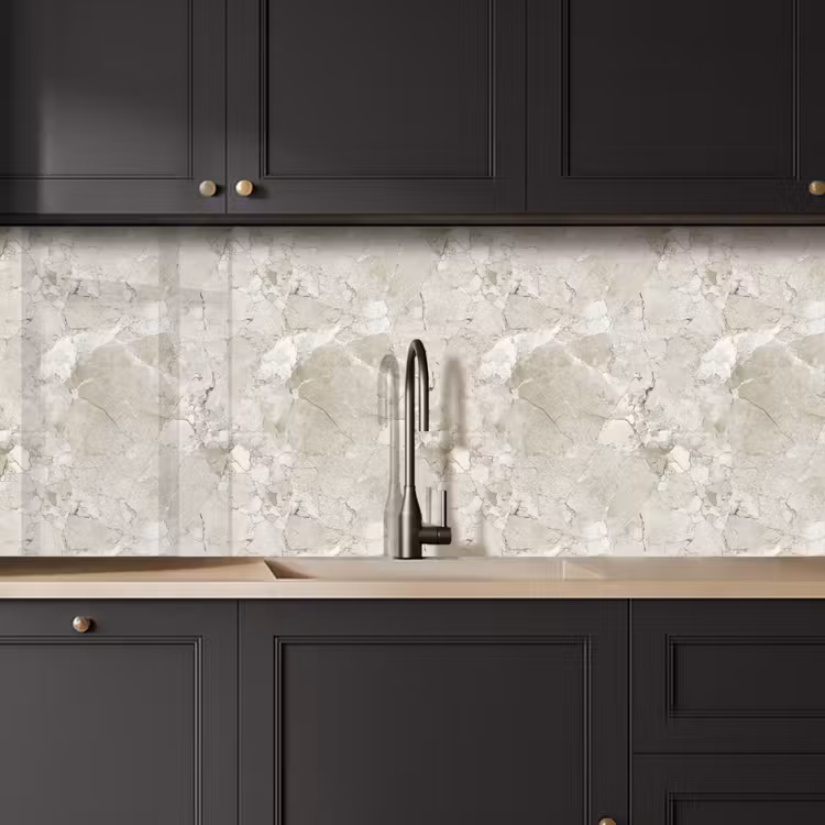 Kitchen splashback - Marble - Gray - Veins — 6