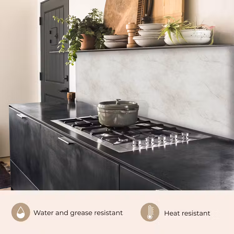 Kitchen splashback - Gray - Marble - Veins — 5