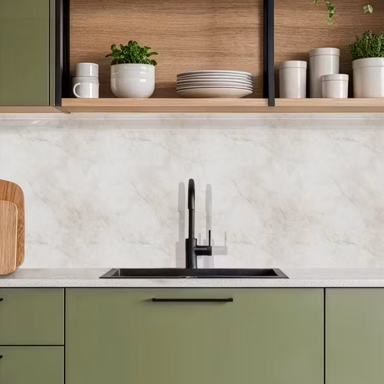 Kitchen splashback - Gray - Marble - Veins — 8