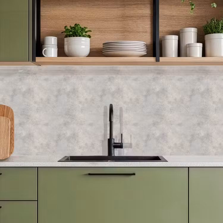 Kitchen splashback - Gray - Concrete - Industrial — 8