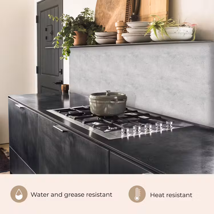 Kitchen splashback - Gray - Concrete - Neutral — 5