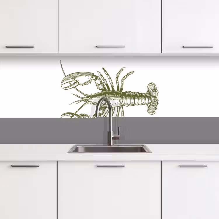 Kitchen splashback - Green - Cancer - White — 4