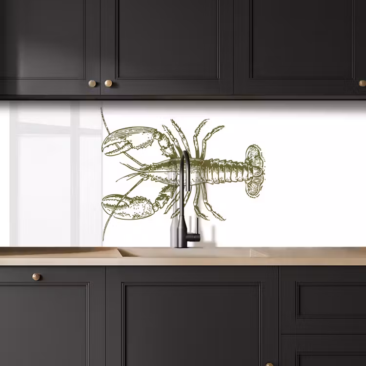 Kitchen splashback - Green - Cancer - White — 6