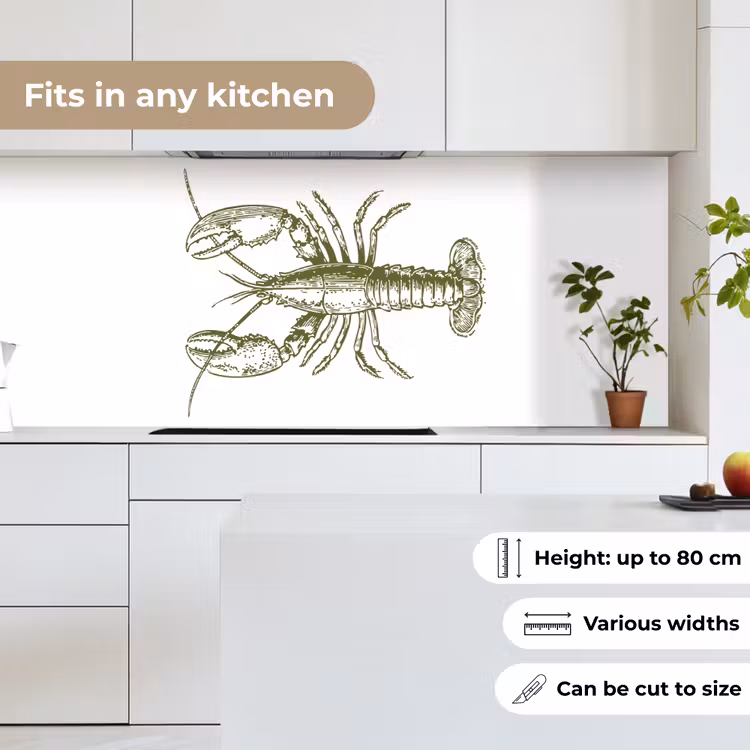 Kitchen splashback - Green - Cancer - White — 7