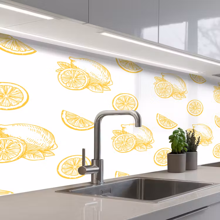 Kitchen splashback - Lemon - Pattern - Yellow — 2