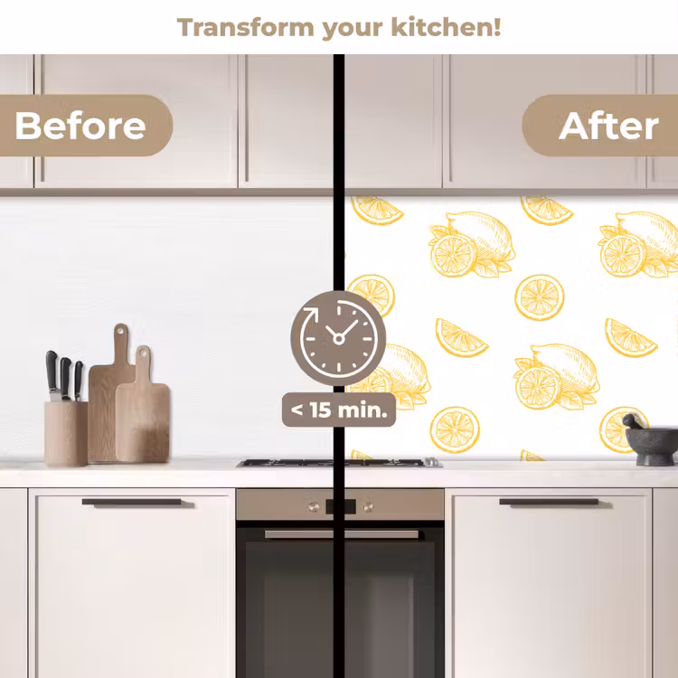 Kitchen splashback - Lemon - Pattern - Yellow — 3