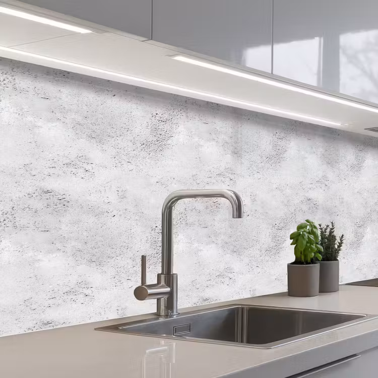 Kitchen splashback - Light gray - Rough - Subtle — 2