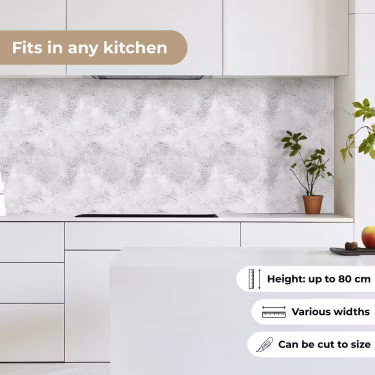 Kitchen splashback - Light gray - Rough - Subtle — 7