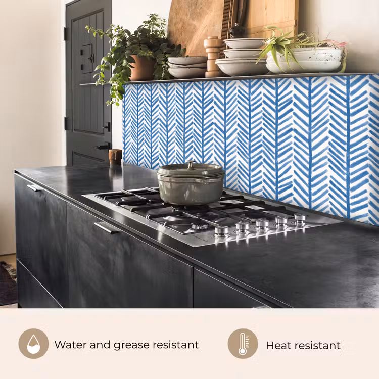 Kitchen splashback - Pattern - Stripe - Blue — 5