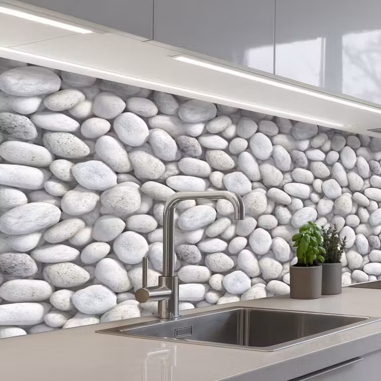 Kitchen splashback - Rhinestones - Gray - Oval — 2