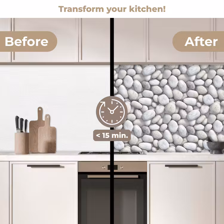 Kitchen splashback - Rhinestones - Gray - Oval — 3