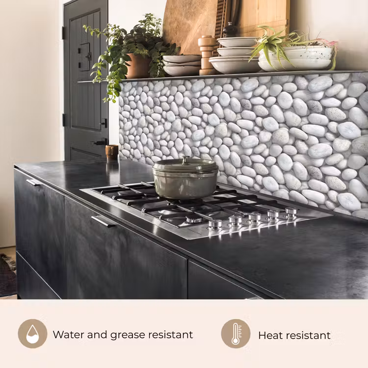 Kitchen splashback - Rhinestones - Gray - Oval — 5