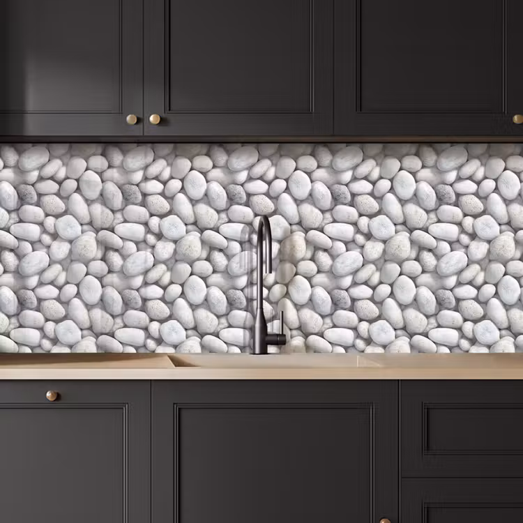 Kitchen splashback - Rhinestones - Gray - Oval — 6