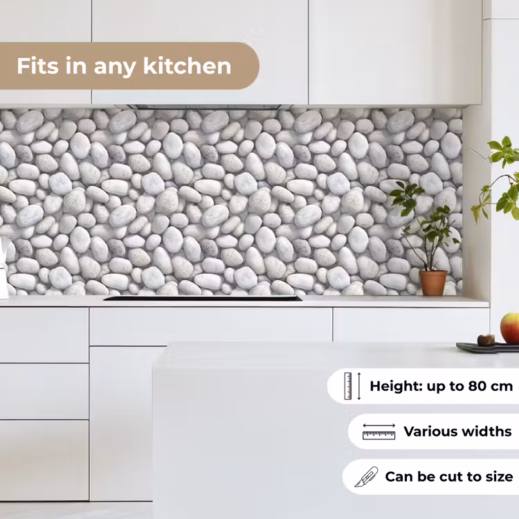 Kitchen splashback - Rhinestones - Gray - Oval — 7