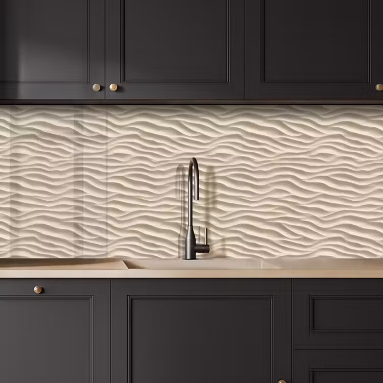Kitchen splashback - Sand - Waves - Beige — 6
