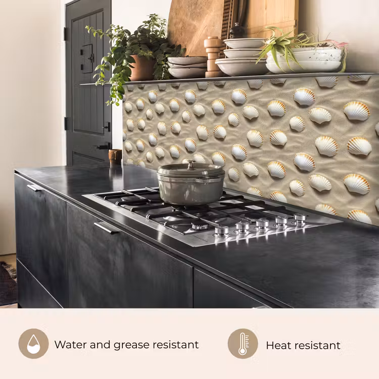 Kitchen splashback - Shells - Sand - Maritime — 5