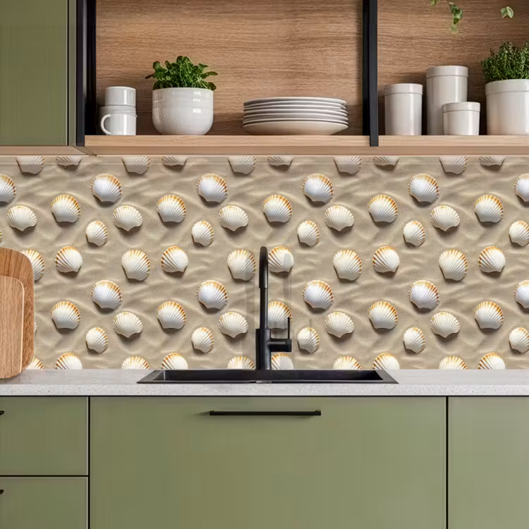Kitchen splashback - Shells - Sand - Maritime — 8