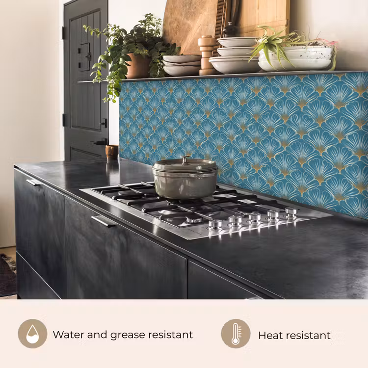 Kitchen splashback - Symmetrical - Pattern - Blue — 5