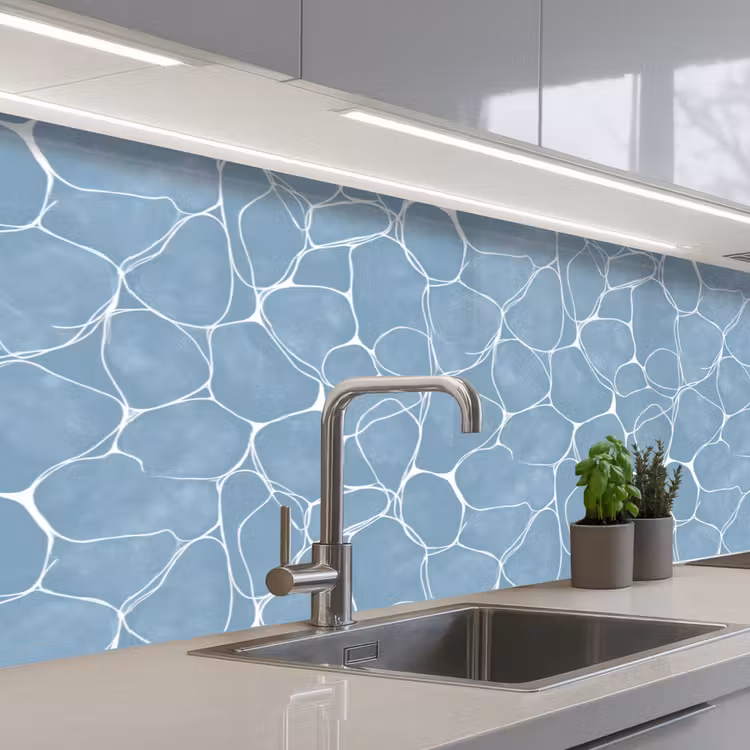 Kitchen splashback - Organic - Pattern - Blue — 2