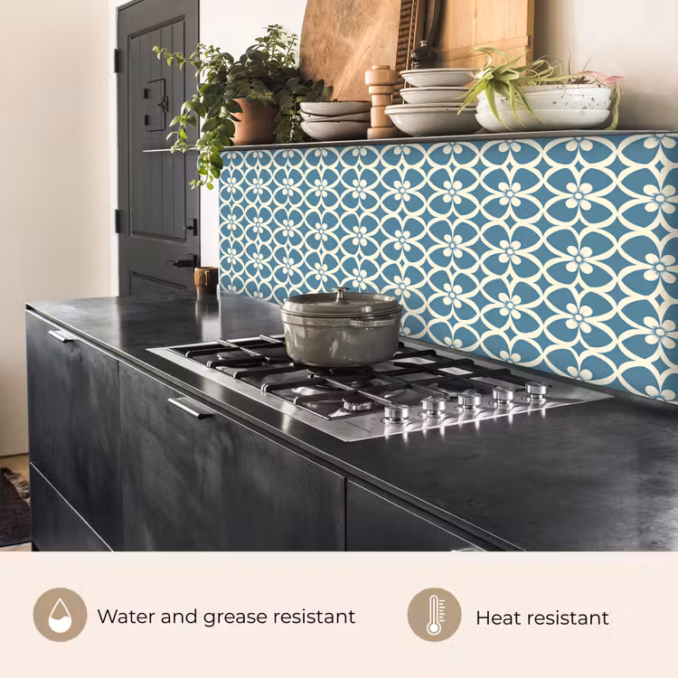 Kitchen splashback - Pattern - Symmetrical - Blue — 5