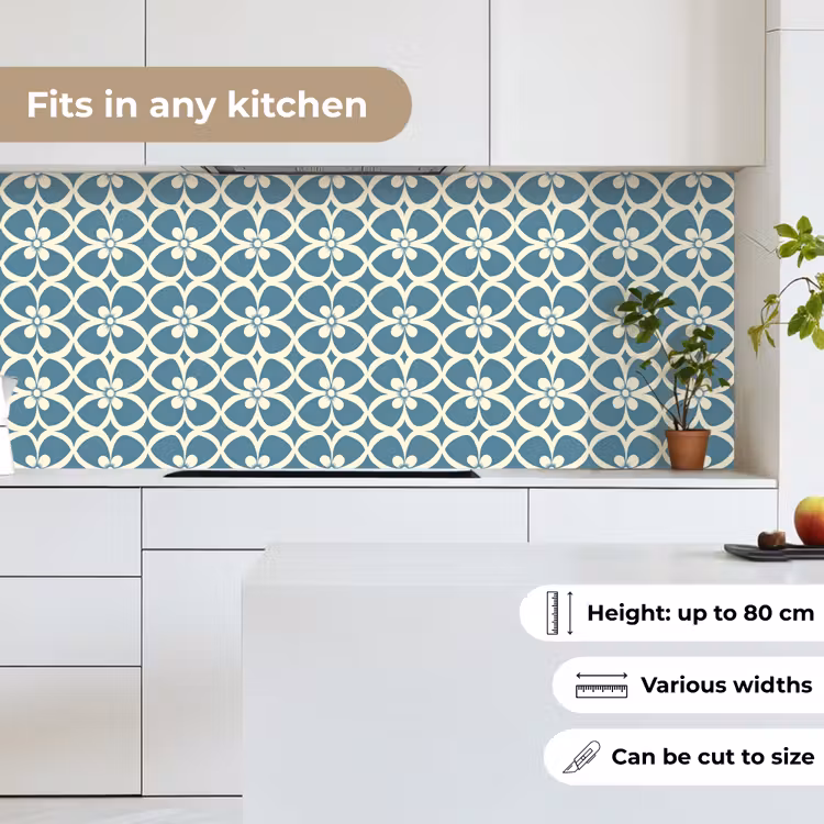 Kitchen splashback - Pattern - Symmetrical - Blue — 7