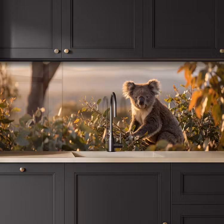 Kitchen splashback - Koala - Leaves - Morning light — 6