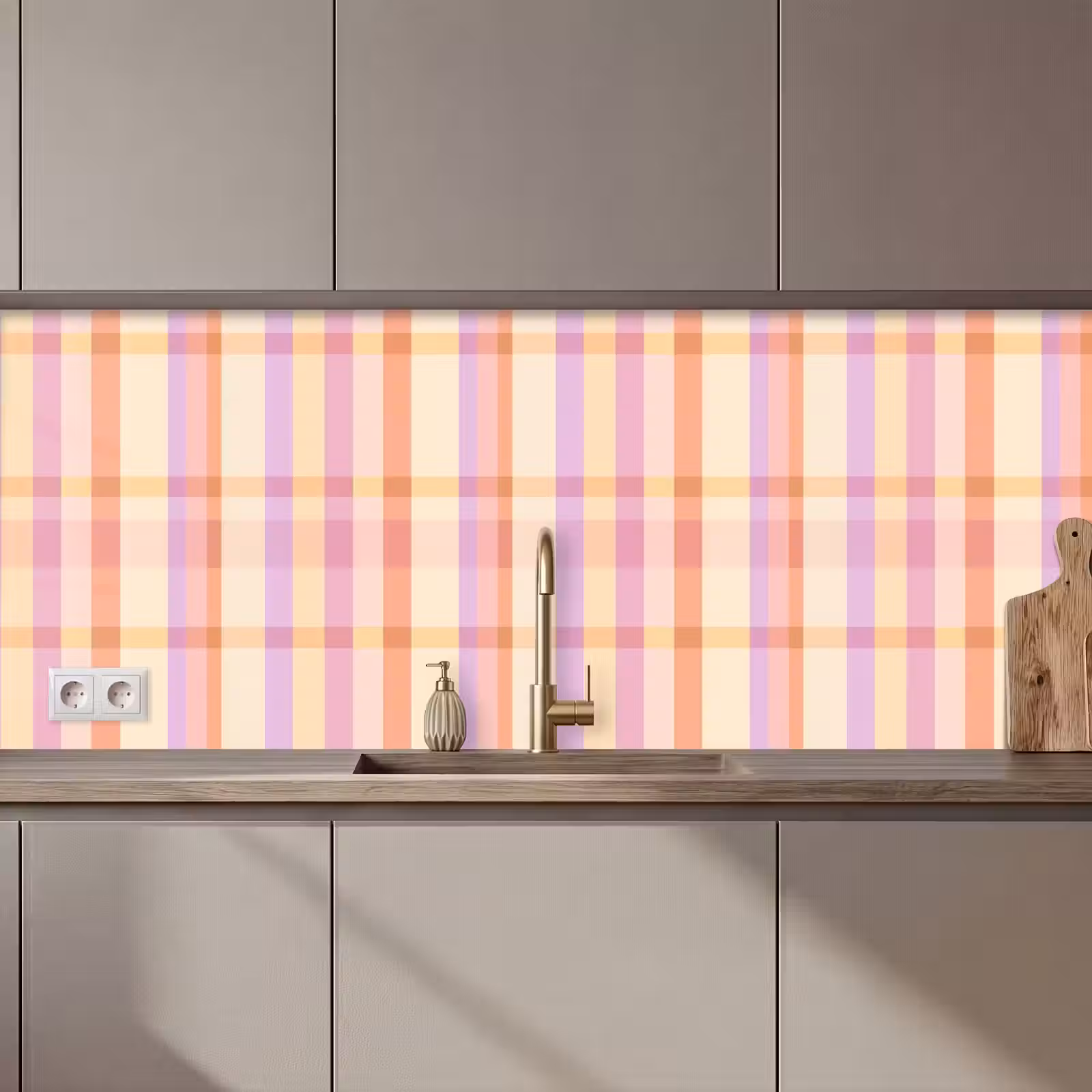 Kitchen splashback - Pastel - off pattern - Geometric — 1